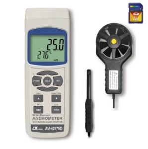 Anemometer 25m/s Humidity/Temp., type K/J Temp., Air flowModel: AM ...